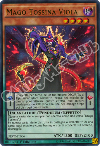 PEVO-IT006 Mago Tossina Viola ultra rara 1a Edizione (IT) -NEAR MINT-