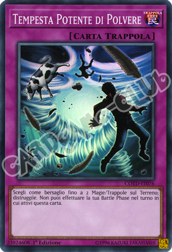 COTD-IT076 Tempesta Potente di Polvere super rara 1a Edizione (IT) -NEAR MINT-