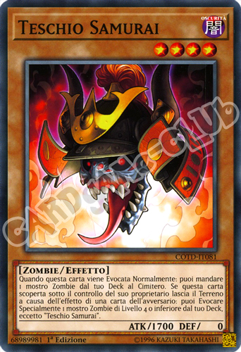 COTD-IT081 Teschio Samurai comune 1a Edizione (IT) -NEAR MINT-