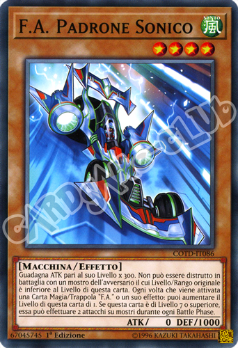 COTD-IT086 F.A. Padrone Sonico comune 1a Edizione (IT) -NEAR MINT-