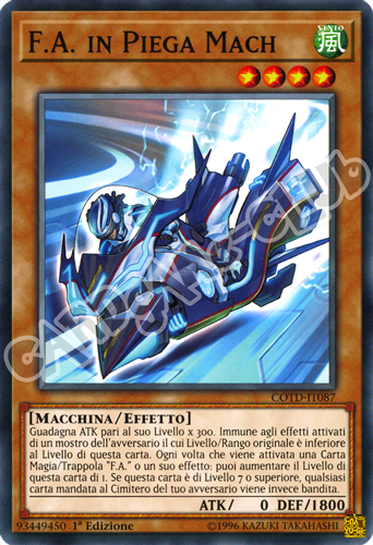 COTD-IT087 F.A. in Piega Mach comune 1a Edizione (IT) -NEAR MINT-