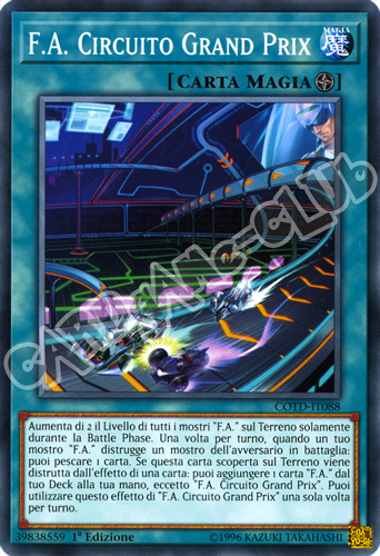 COTD-IT088 F.A. Circuito Grand Prix comune 1a Edizione (IT) -NEAR MINT-