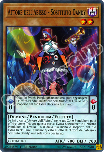 COTD-IT097 Attore dell'Abisso - Sostituivo Dandy comune 1a Edizione (IT) -NEAR MINT-