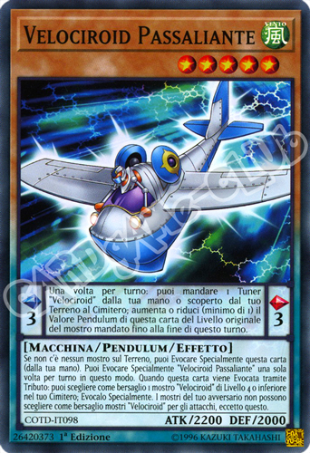 COTD-IT098 Velociroid Passaliante comune 1a Edizione (IT) -NEAR MINT-