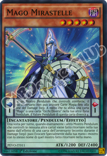 PEVO-IT011 Mago Mirastelle super rara 1a Edizione (IT) -NEAR MINT-