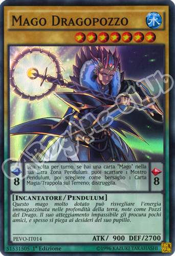 PEVO-IT014 Mago Dragopozzo super rara 1a Edizione (IT) -NEAR MINT-