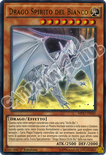 MP17-IT010 Drago Spirito del Bianco ultra rara 1a Edizione (IT) -NEAR MINT-