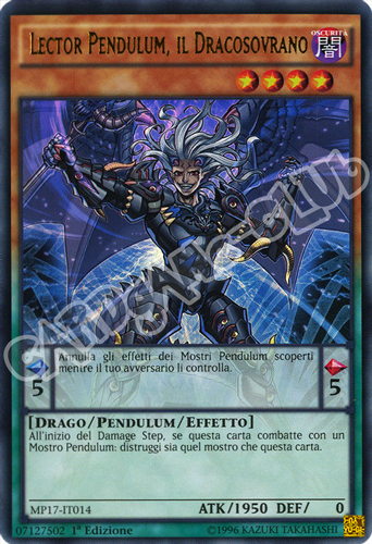 MP17-IT014 Lector Pendulum, il Dracosovrano ultra rara 1a Edizione (IT) -NEAR MINT-