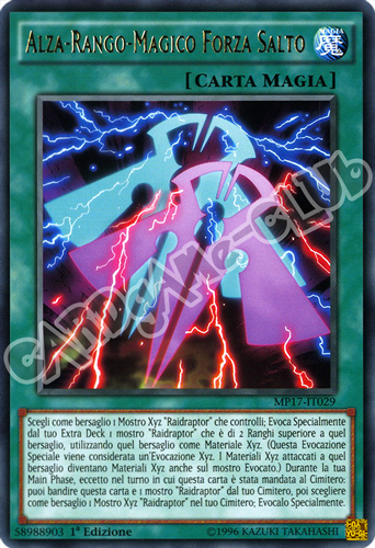 MP17-IT029 Alza-Rango-Magico Forza Salto rara 1a Edizione (IT) -NEAR MINT-