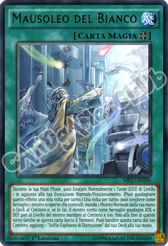 MP17-IT030 Mausoleo del Bianco rara 1a Edizione (IT) -NEAR MINT-