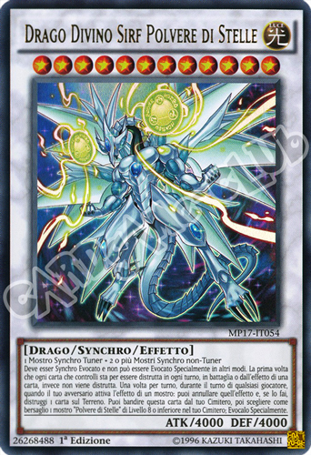 MP17-IT054 Drago Divino Sirf Polvere di Stelle ultra rara 1a Edizione (IT) -NEAR MINT-