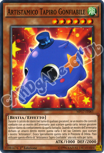MP17-IT061 Artistamico Tapiro Gonfiabile comune 1a Edizione (IT) -NEAR MINT-
