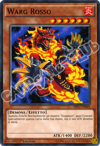 MP17-IT069 Warg Rosso comune 1a Edizione (IT) -NEAR MINT-