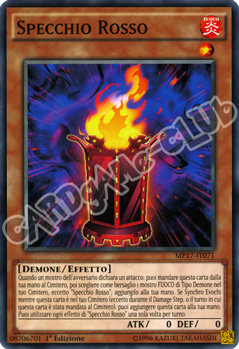 MP17-IT071 Specchio Rosso comune 1a Edizione (IT) -NEAR MINT-
