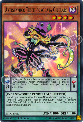 PEVO-IT022 Artistamico Teschiocrobata Giullare super rara 1a Edizione (IT) -NEAR MINT-