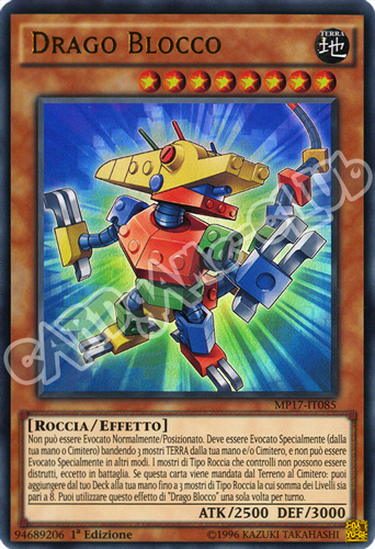 MP17-IT085 Drago Blocco ultra rara 1a Edizione (IT) -NEAR MINT-