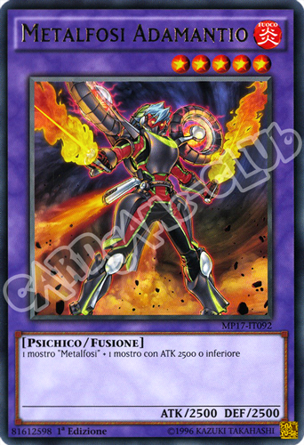 MP17-IT092 Metalfosi Adamantio rara 1a Edizione (IT) -NEAR MINT-