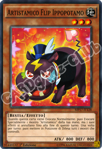 MP17-IT128 Artistamico Flip Ippopotamo comune 1a Edizione (IT) -NEAR MINT-