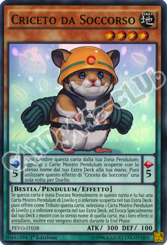 PEVO-IT028 Criceto da Soccorso super rara 1a Edizione (IT) -NEAR MINT-