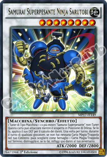 MP17-IT149 Samurai Superpesante Ninja Sarutobi rara 1a Edizione (IT) -NEAR MINT-