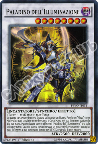 PEVO-IT031 Paladino dell'Illuminazione super rara 1a Edizione (IT) -NEAR MINT-