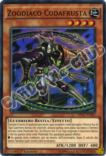 MP17-IT183 Zoodiaco Codafrusta super rara 1a Edizione (IT) -NEAR MINT-