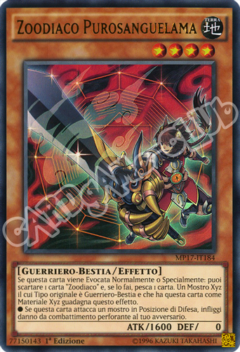 MP17-IT184 Zoodiaco Purosanguelama ultra rara 1a Edizione (IT) -NEAR MINT-