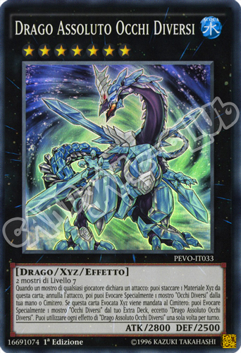 PEVO-IT033 Drago Assoluto Occhi Diversi super rara 1a Edizione (IT) -NEAR MINT-