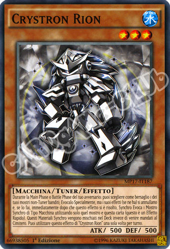 MP17-IT187 Crystron Rion comune 1a Edizione (IT) -NEAR MINT-