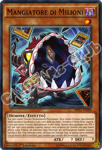 MP17-IT196 Mangiatore di Milioni comune 1a Edizione (IT) -NEAR MINT-