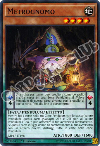 MP17-IT198 Metrognomo comune 1a Edizione (IT) -NEAR MINT-