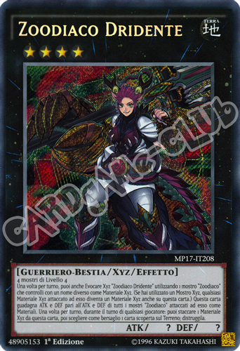 MP17-IT208 Zoodiaco Dridente rara segreta 1a Edizione (IT) -NEAR MINT-
