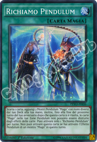 PEVO-IT036 Richiamo Pendulum super rara 1a Edizione (IT) -NEAR MINT-