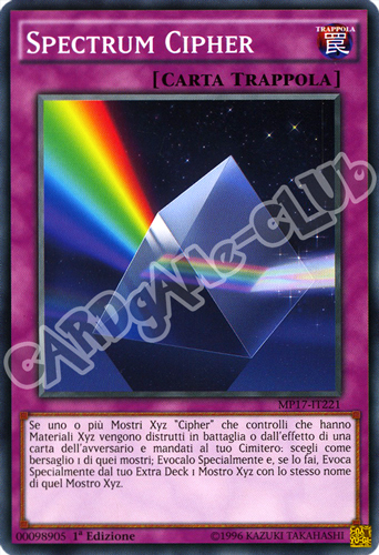 MP17-IT221 Specturm Cipher comune 1a Edizione (IT) -NEAR MINT-