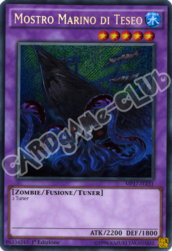 MP17-IT231 Mostro Marino di Teseo rara segreta 1a Edizione (IT) -NEAR MINT-