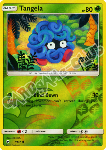 007 / 147 Tangela comune foil reverse (EN) -NEAR MINT-