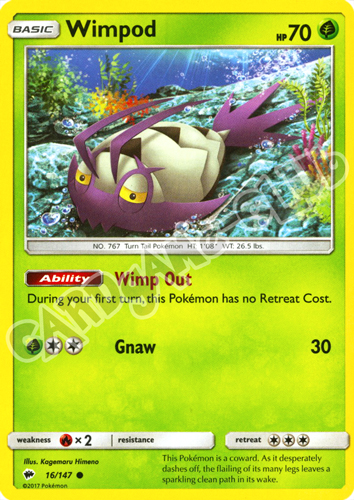 016 / 147 Wimpod comune normale (EN) -NEAR MINT-