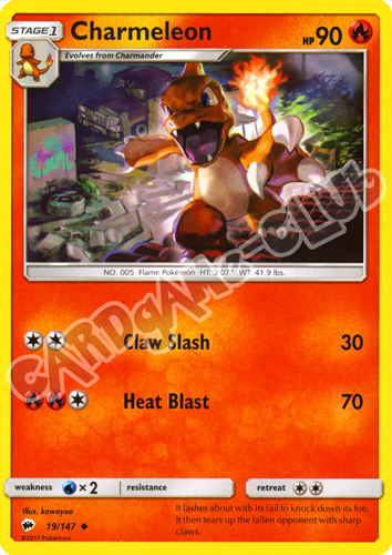 019 / 147 Charmeleon non comune normale (EN) -NEAR MINT-