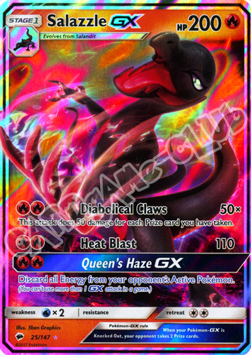 025 / 147 Salazzle GX rara GX foil (EN) -NEAR MINT-