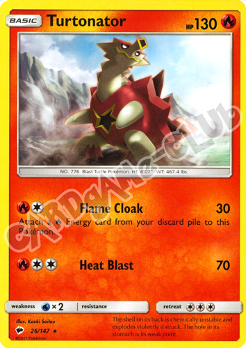 026 / 147 Turtonator rara normale (EN) -NEAR MINT-