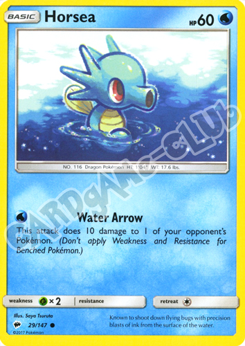 029 / 147 Horsea comune normale (EN) -NEAR MINT-