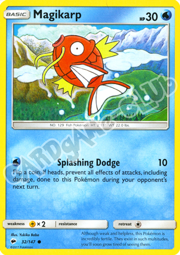 032 / 147 Magikarp comune normale (EN) -NEAR MINT-
