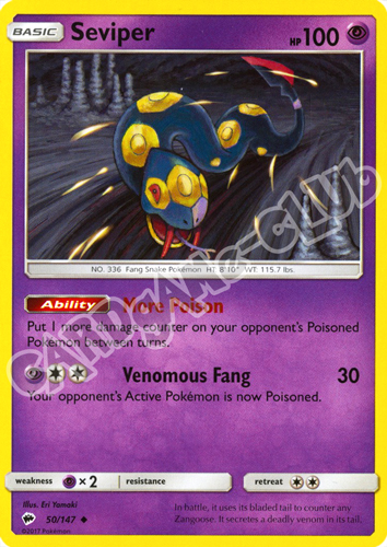 050 / 147 Seviper non comune normale (EN) -NEAR MINT-