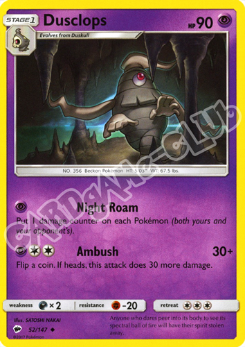 052 / 147 Dusclops non comune normale (EN) -NEAR MINT-