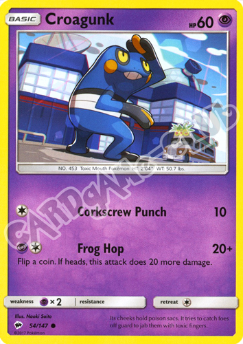 054 / 147 Croagunk comune normale (EN) -NEAR MINT-