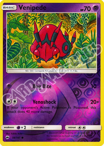 056 / 147 Venipede comune foil reverse (EN) -NEAR MINT-