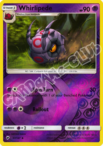 057 / 147 Whirlipede non comune foil reverse (EN) -NEAR MINT-