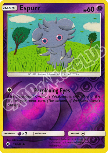 059 / 147 Espurr comune foil reverse (EN) -NEAR MINT-