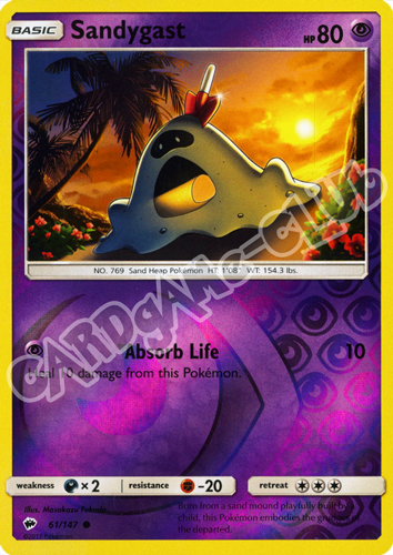 061 / 147 Sandygast comune foil reverse (EN) -NEAR MINT-