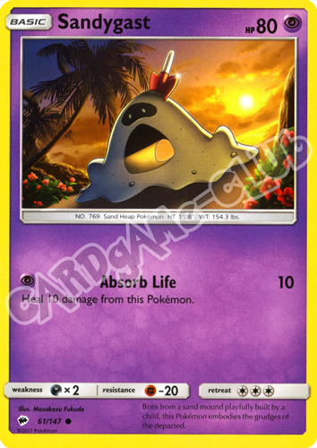 061 / 147 Sandygast comune normale (EN) -NEAR MINT-